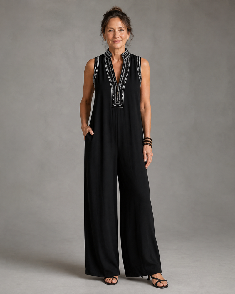 Teresa | Tuta Ricamata Elegante