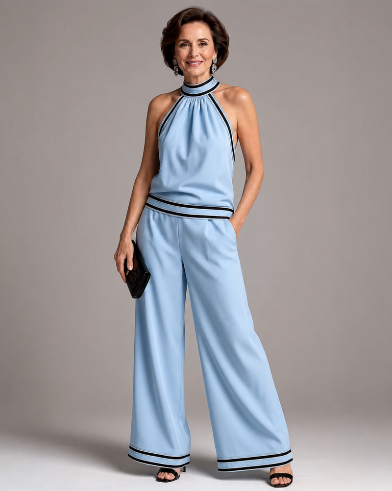 Daria | Tuta Halter Bicolore