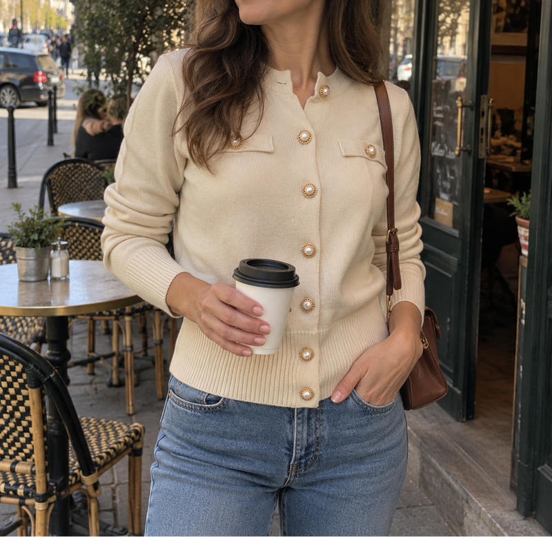 Emese | Elegáns Kötött Kardigán